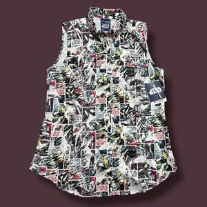 OOP NWT Columbia Sportswear X Star Wars PFG Shirt Super Tamiami Sleeveless Sz M